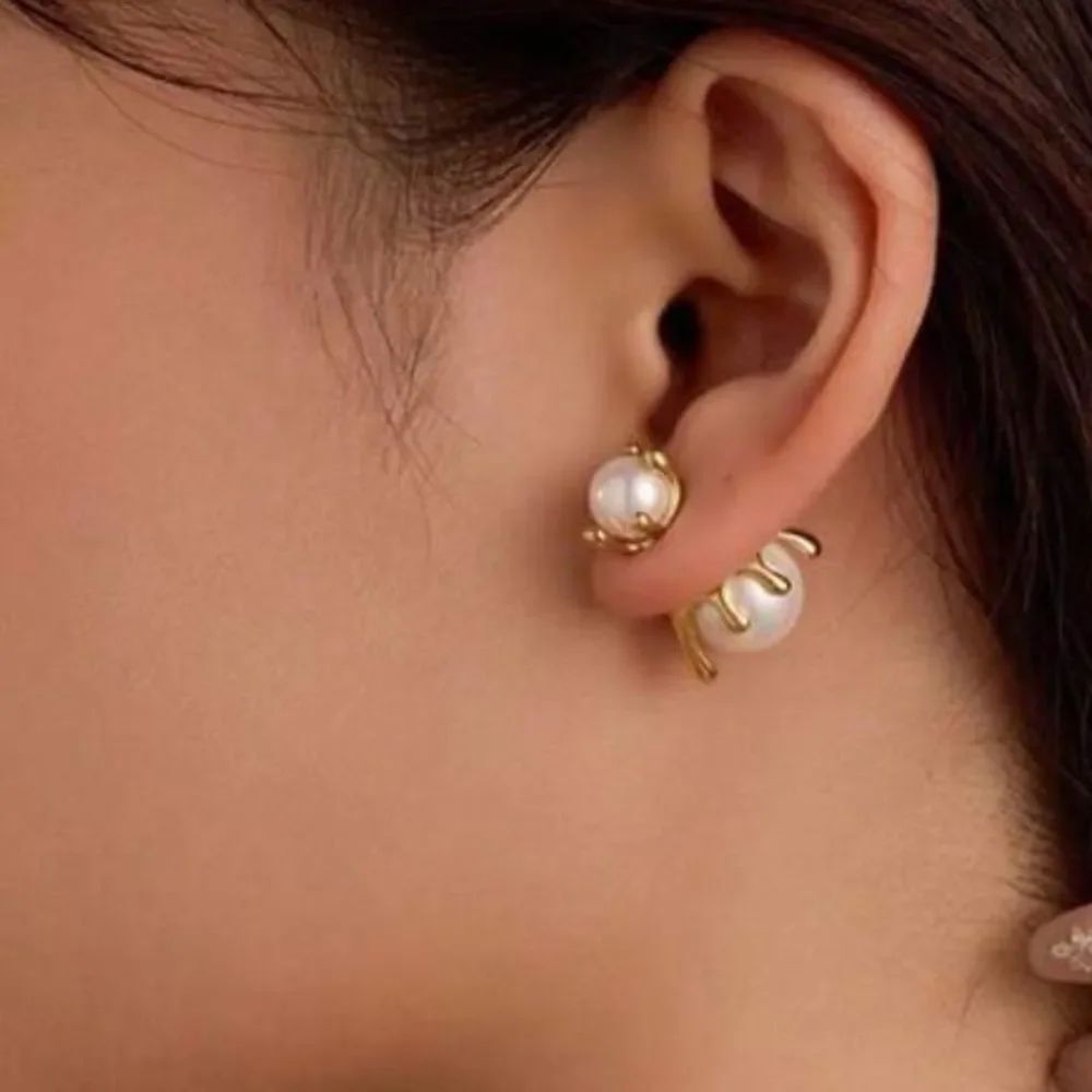 Pearl earrings M1070 - Picture 2 of 6